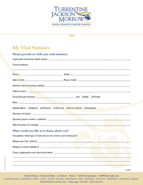 Vital Statistics